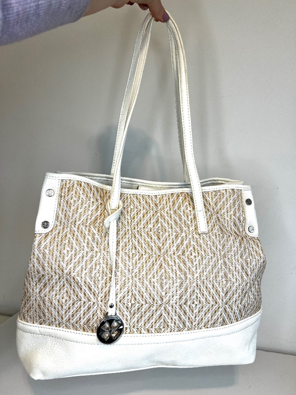 Naturalizer Women’s Purse Large Bag Summer Wicker Rattan Straw Style 14”x11”